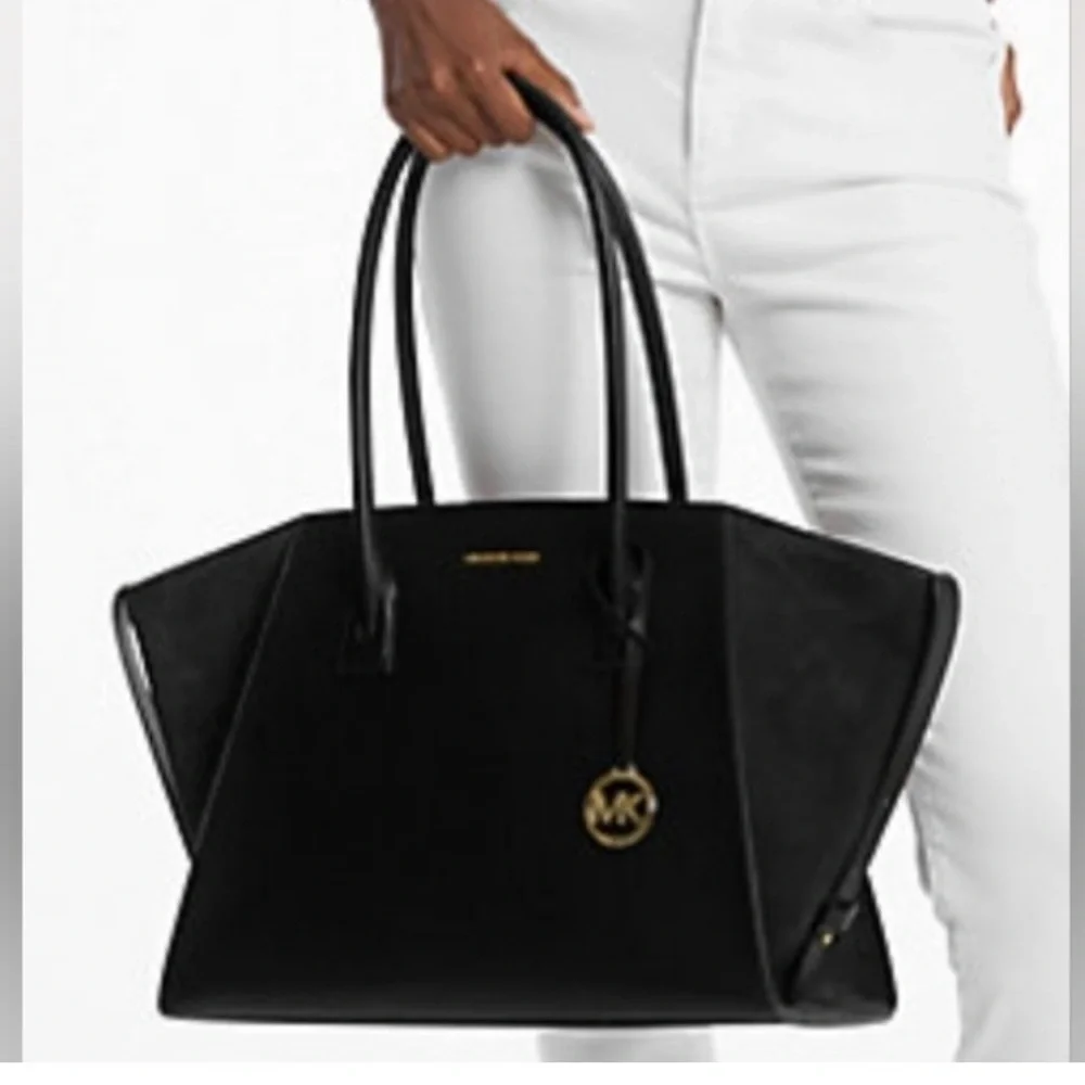 Michael Kors Avril XL Black Tote Shoulder Bag - Picture 5 of 8